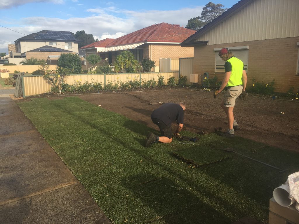 Lawn installation